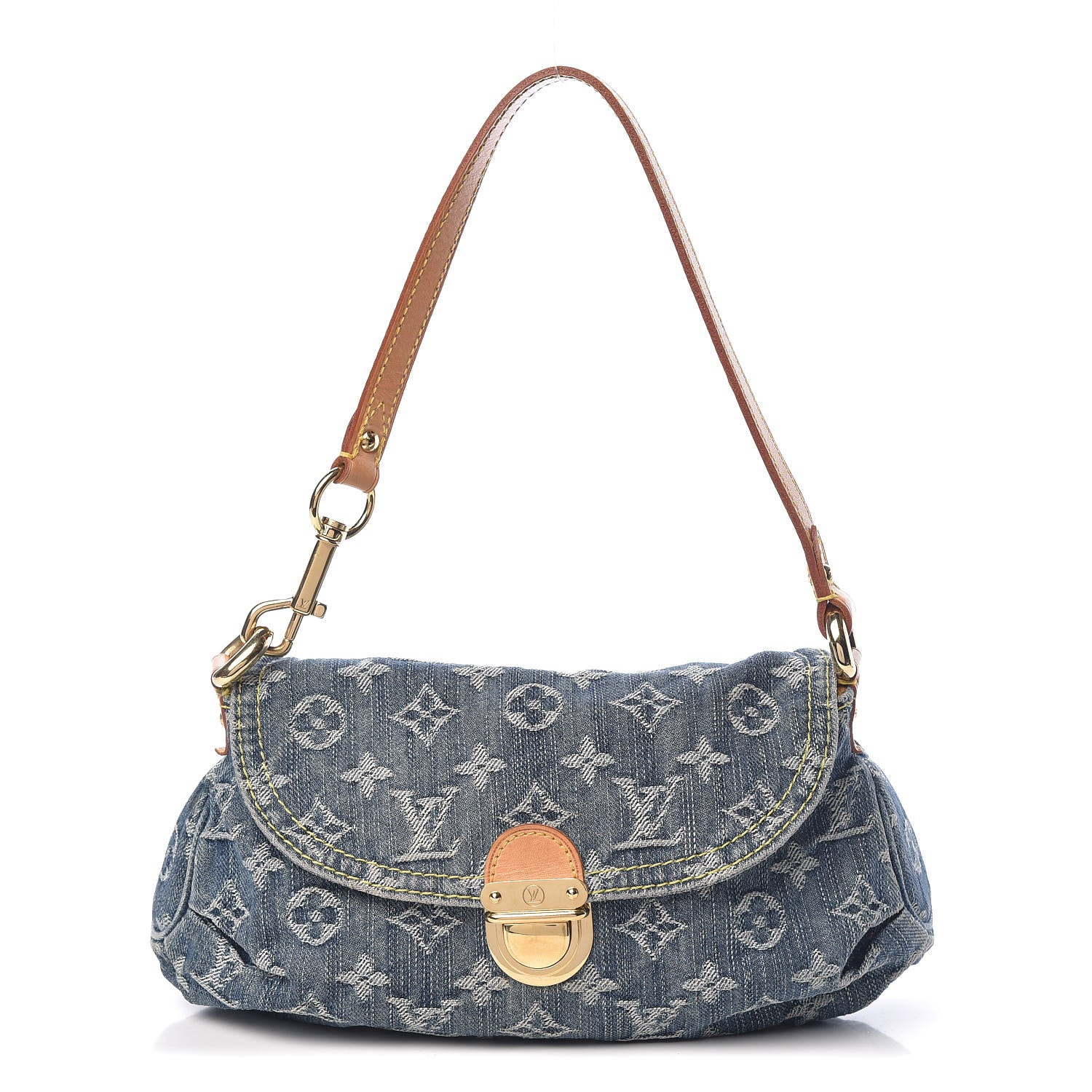 Louis Vuitton Monogram Denim Mini Pleaty Blue 1 of 11