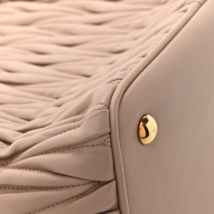 Miu Miu Nappa Matelasse Tote Cammeo 13 of 15