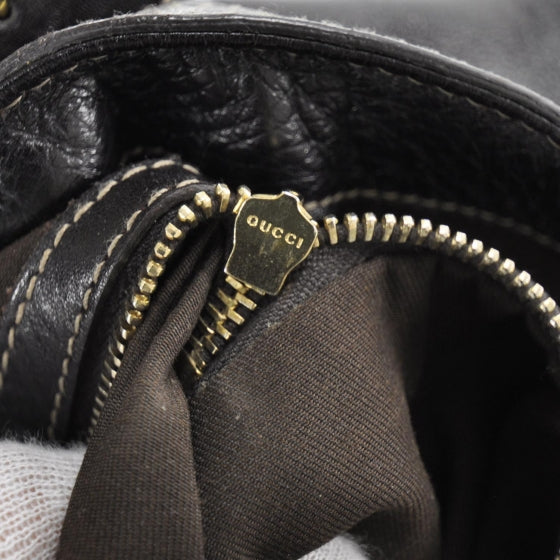 Leather Britt Tote Dark Brown