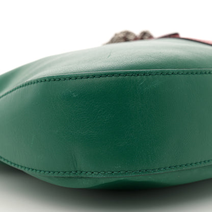 Gucci Calfskin Web Stripe Medium Dionysus Hobo Emerald 9 of 16