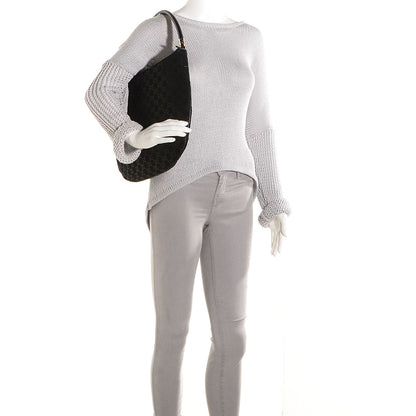 Gucci Suede Guccissima Monogram Hobo Black 2 of 7