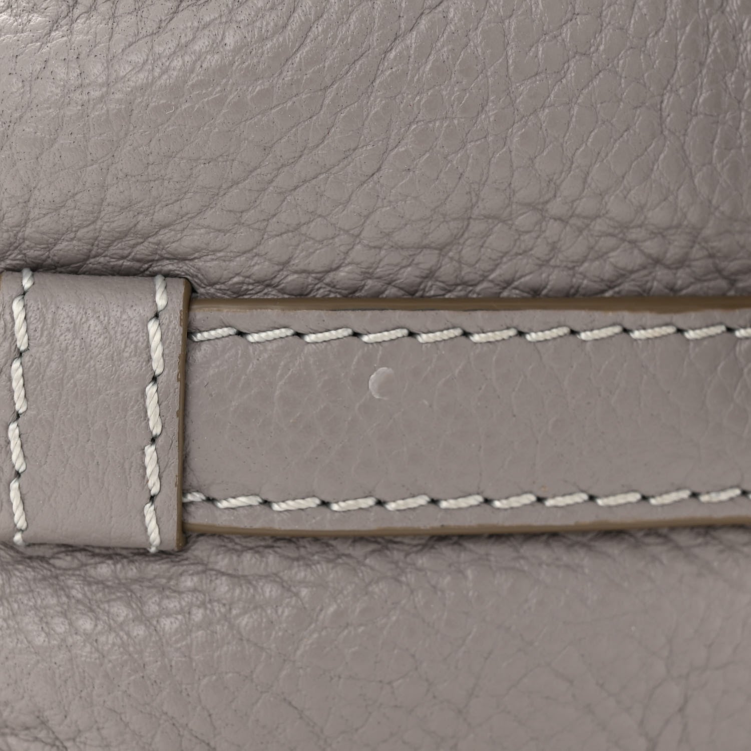 Chloe Grained Calfskin Small Marcie Saddle Bag Cashmere Grey 12 of 12