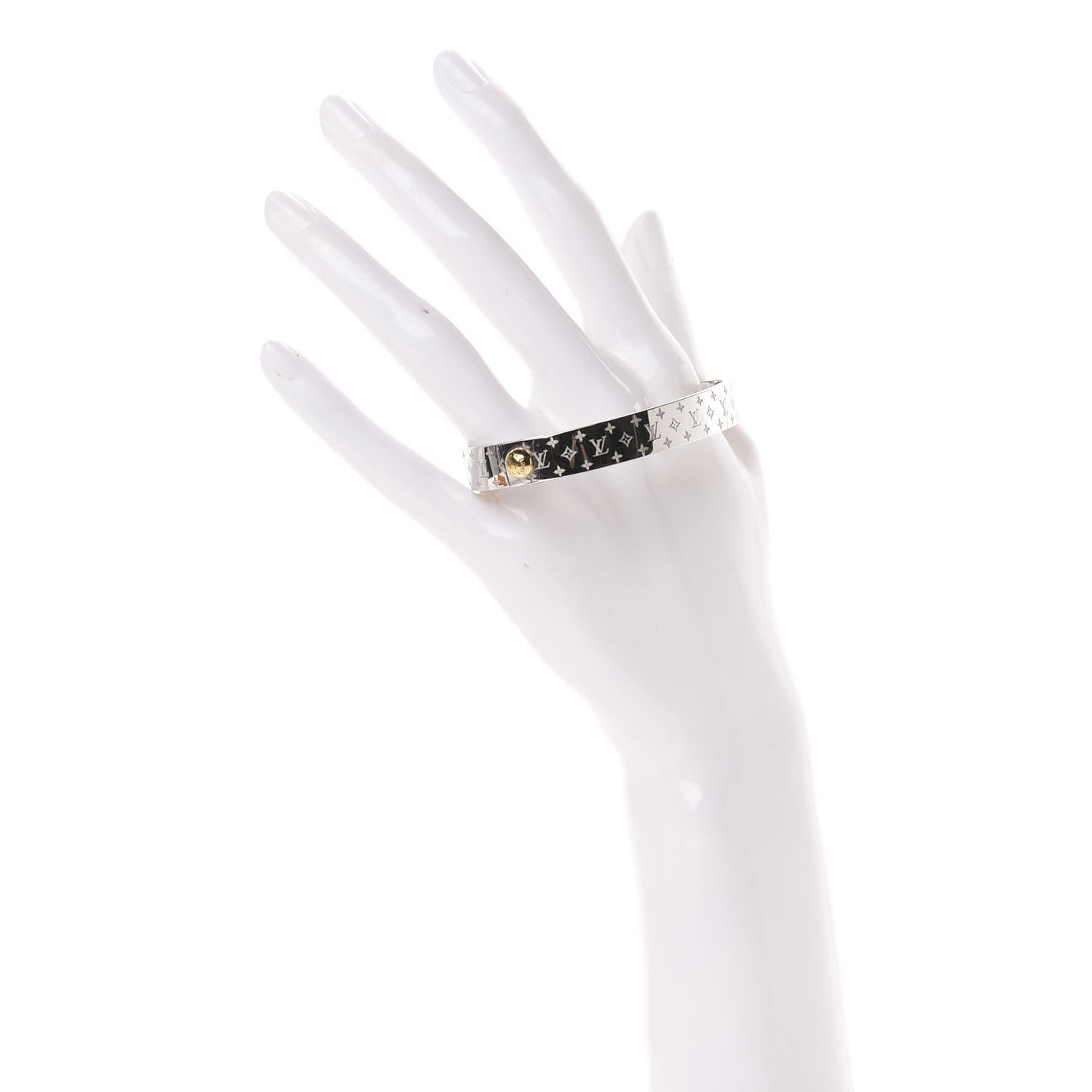 Palladium Monogram Nanogram Cuff M