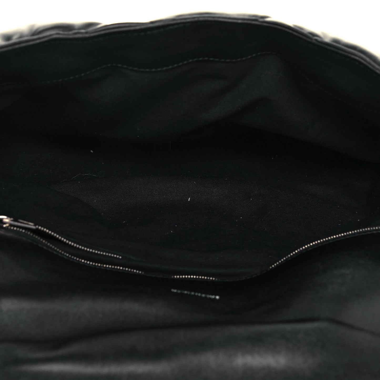 Nappa Calfskin Quilted Large Touch Shoulder Bag Black