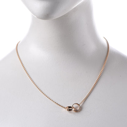 Cartier 18K Pink Gold Interlocking LOVE Necklace 2 of 9