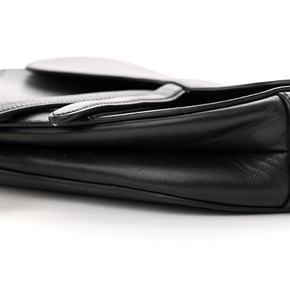 Christian Dior Calfskin Saddle Bag Black 9 of 12