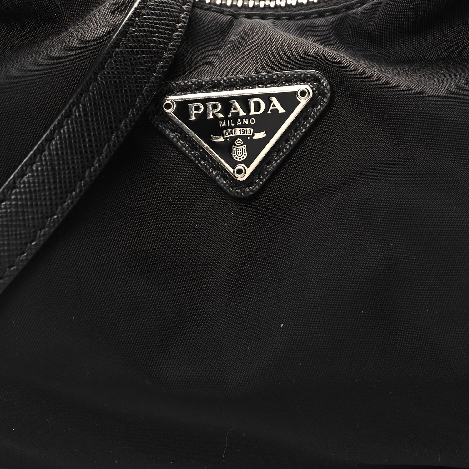 Prada Tessuto Nylon Saffiano Re-Edition 2006 Shoulder Bag Black 7 of 9