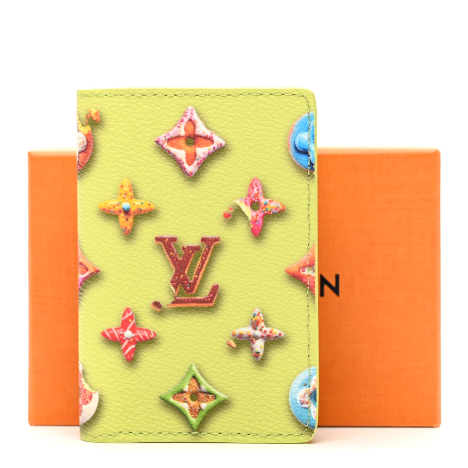 doragon-soda様★ LOUIS VUITTON ケース Louis Vuitton Monogram Donut Pocket Organizer Pistachio 1892870