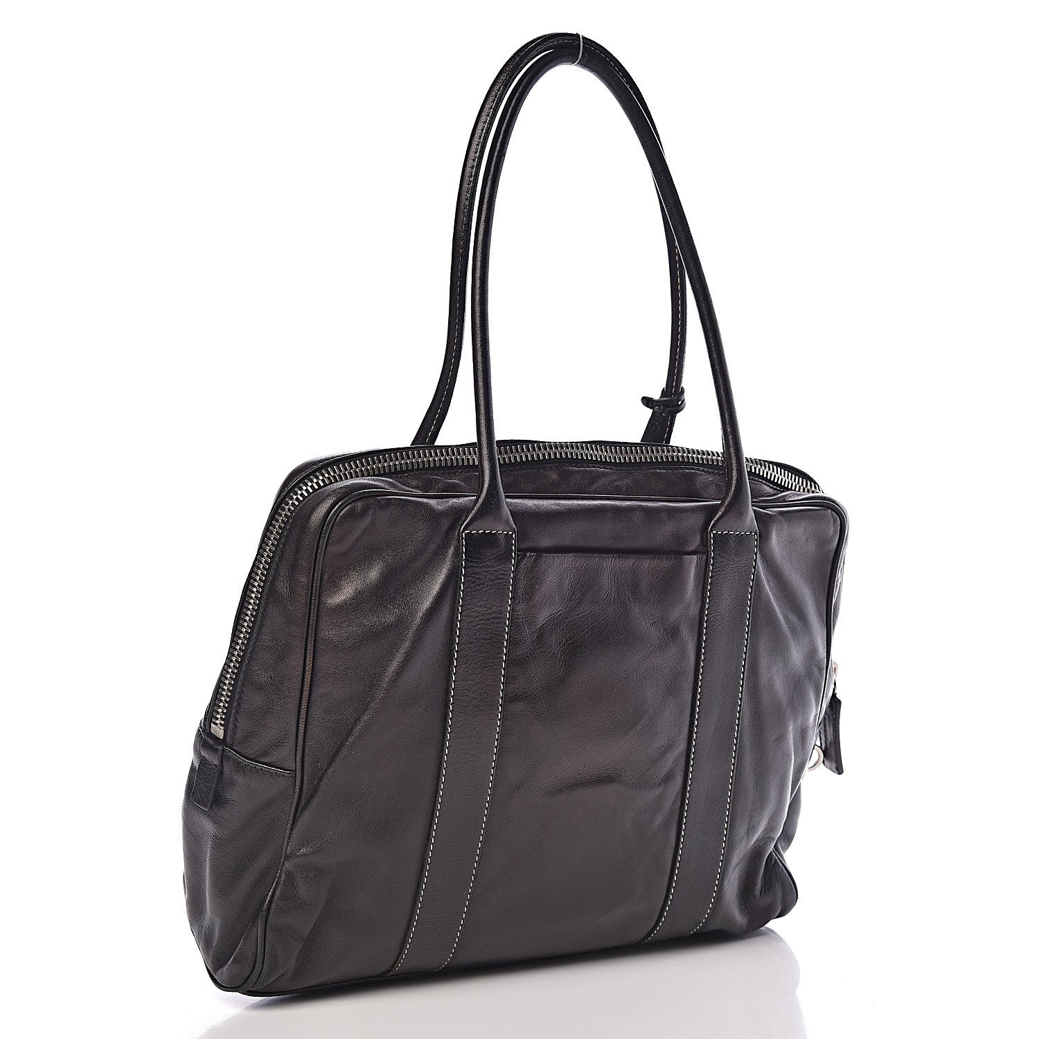 Prada Nappa Soft Tote Black 3 of 10