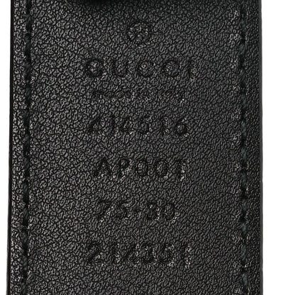 Gucci Calfskin Double G 30mm Belt 75 30 Black 5 of 6