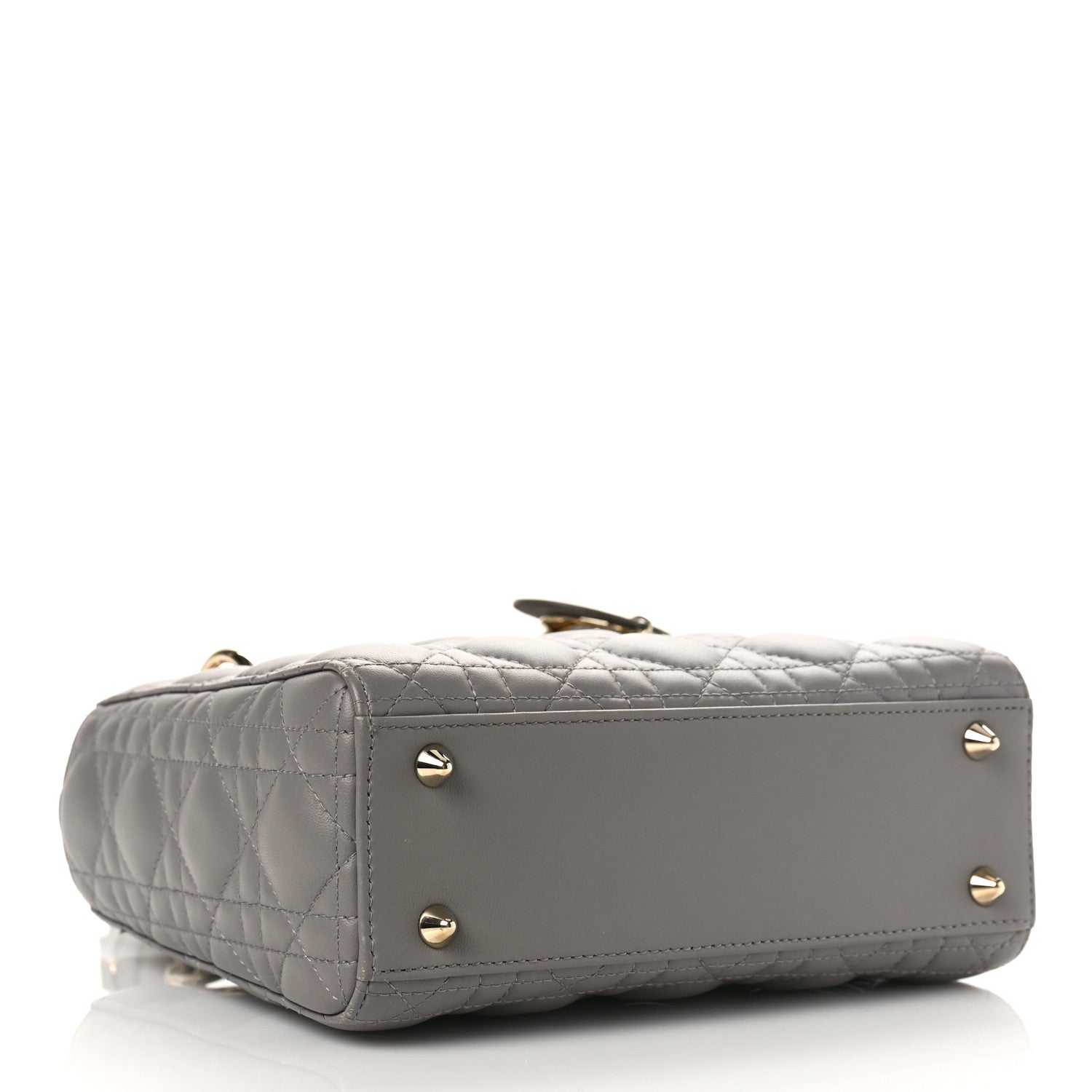 Christian Dior Lambskin Cannage Small My ABC Dior Lady Dior Grey 4 of 9