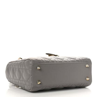 Christian Dior Lambskin Cannage Small My ABC Dior Lady Dior Grey 4 of 9