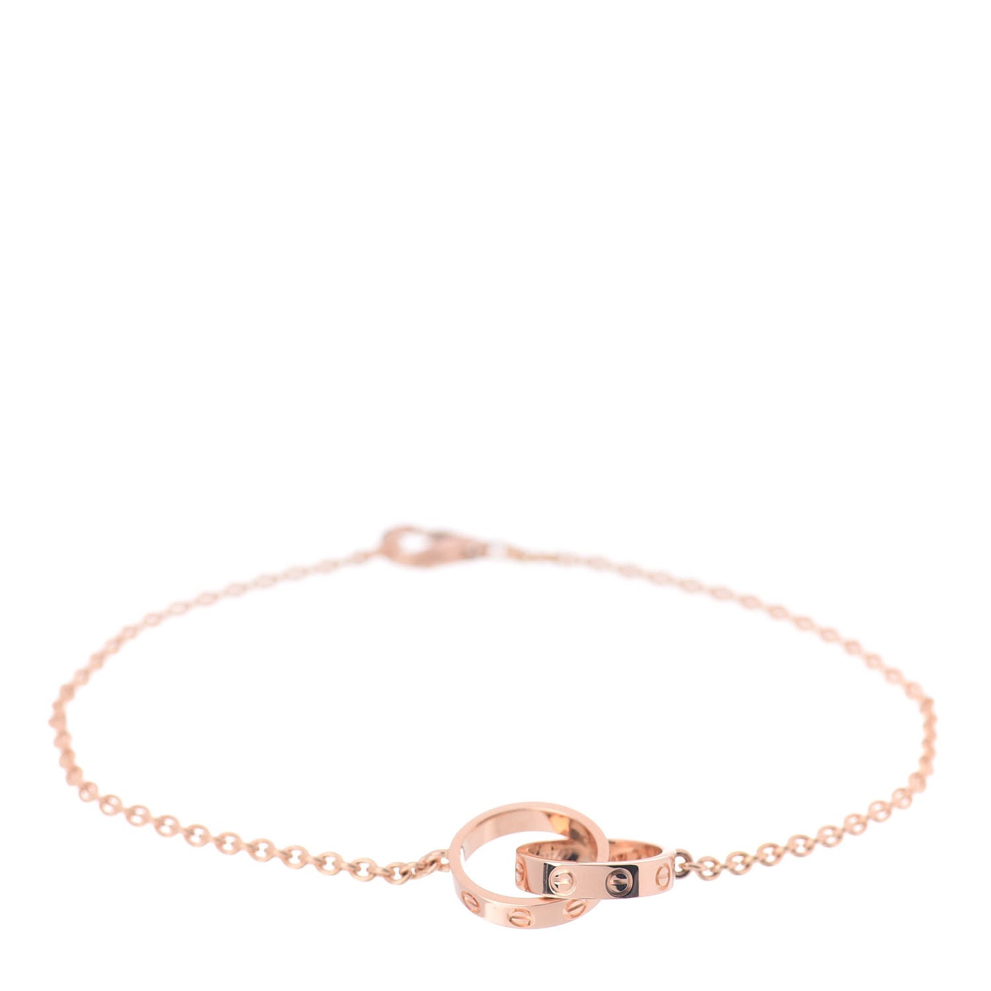 18K Pink Gold Interlocking LOVE Bracelet