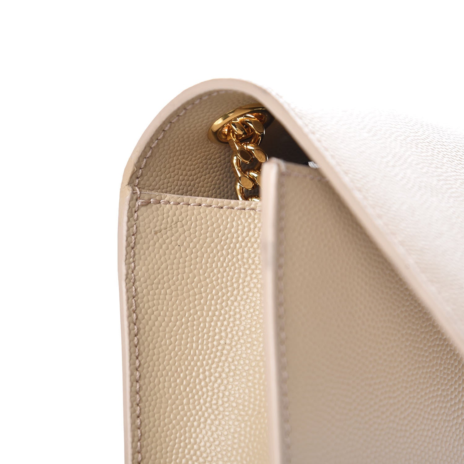 Saint Laurent Grain De Poudre Small Monogram Kate Satchel Nude Powder 7 of 10