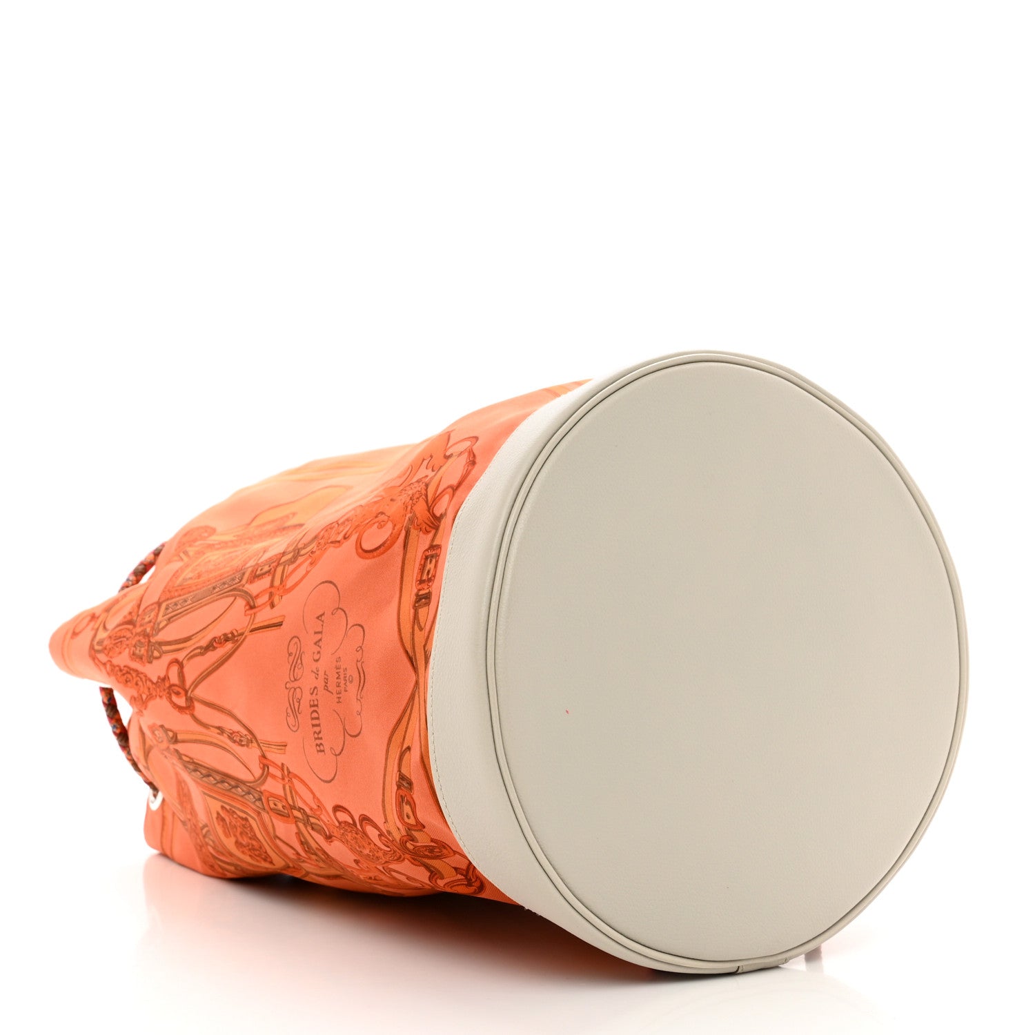 Hermes Silk Soie Cool Bridges de Gala Soft Red Pearl Grey 4 of 8