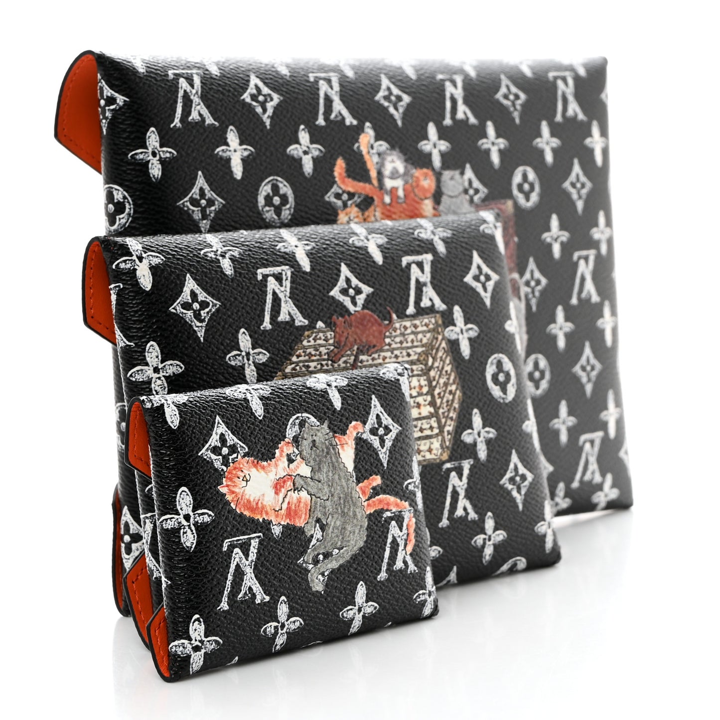 Catogram Kirigami Pochette Set Black