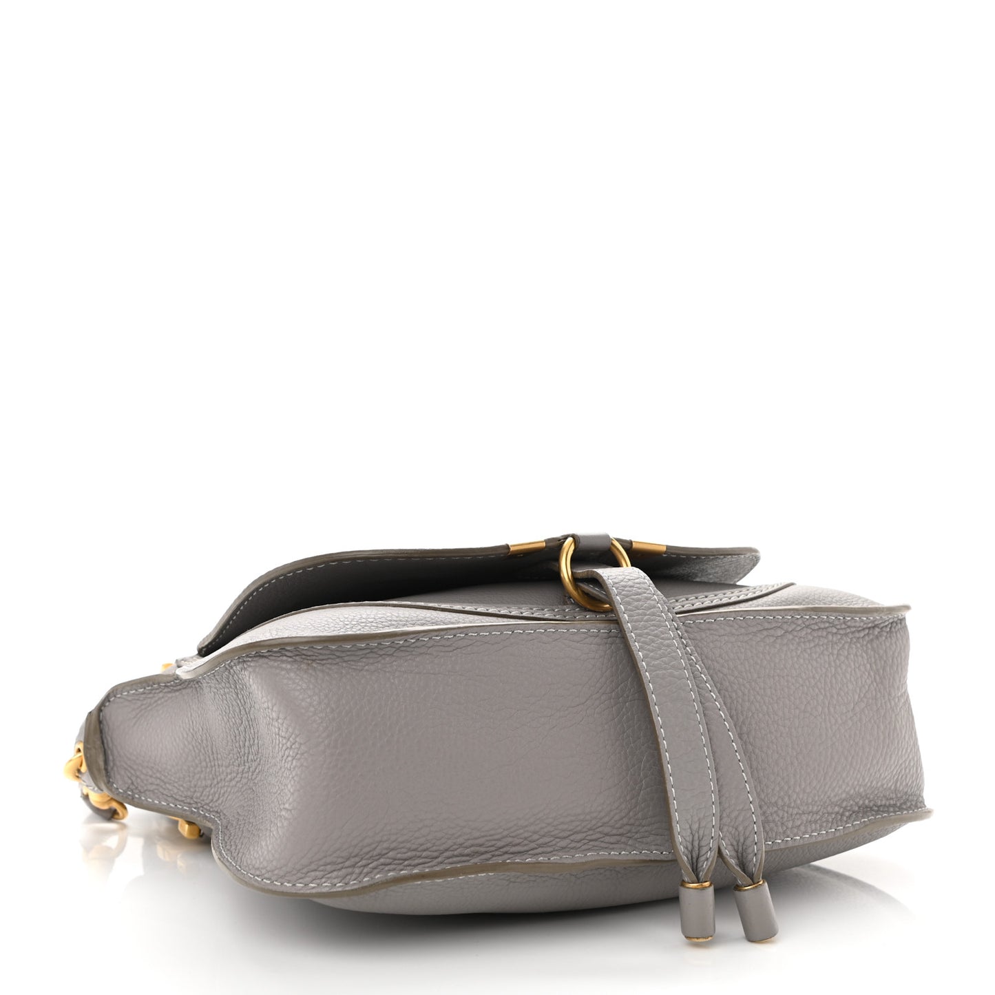 Calfskin Small Marcie Satchel Cashmere Grey