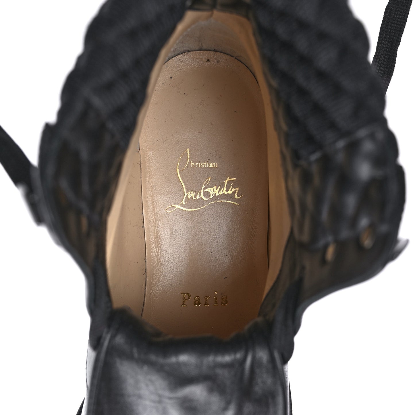 Calfskin Mayr Combat Boots 38.5 Black