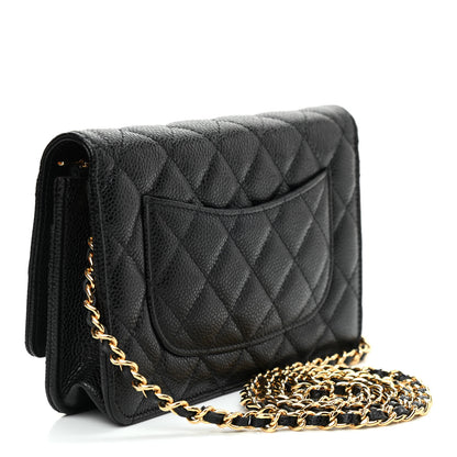 Chanel Caviar Quilted Wallet On Chain WOC Black 3 of 10