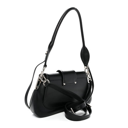 Prada City Calfskin Saffiano Sidonie Shoulder Bag Black 3 of 10