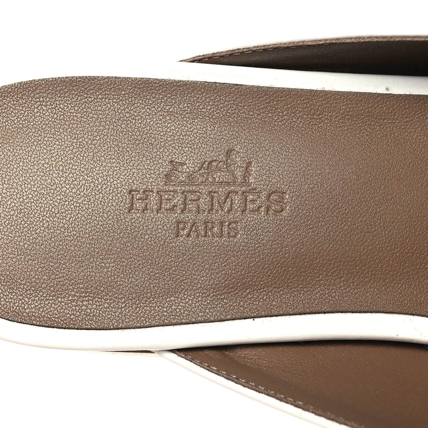 Hermes Calfskin Oz Mules 38.5 White 8 of 9