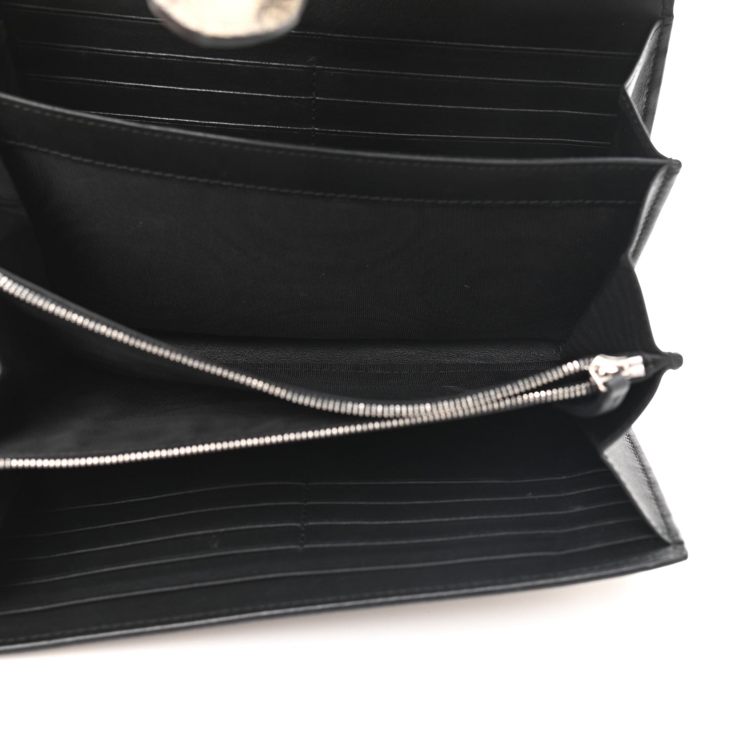 GG Supreme Monogram Mini Dionysus Chain Wallet Beige Black