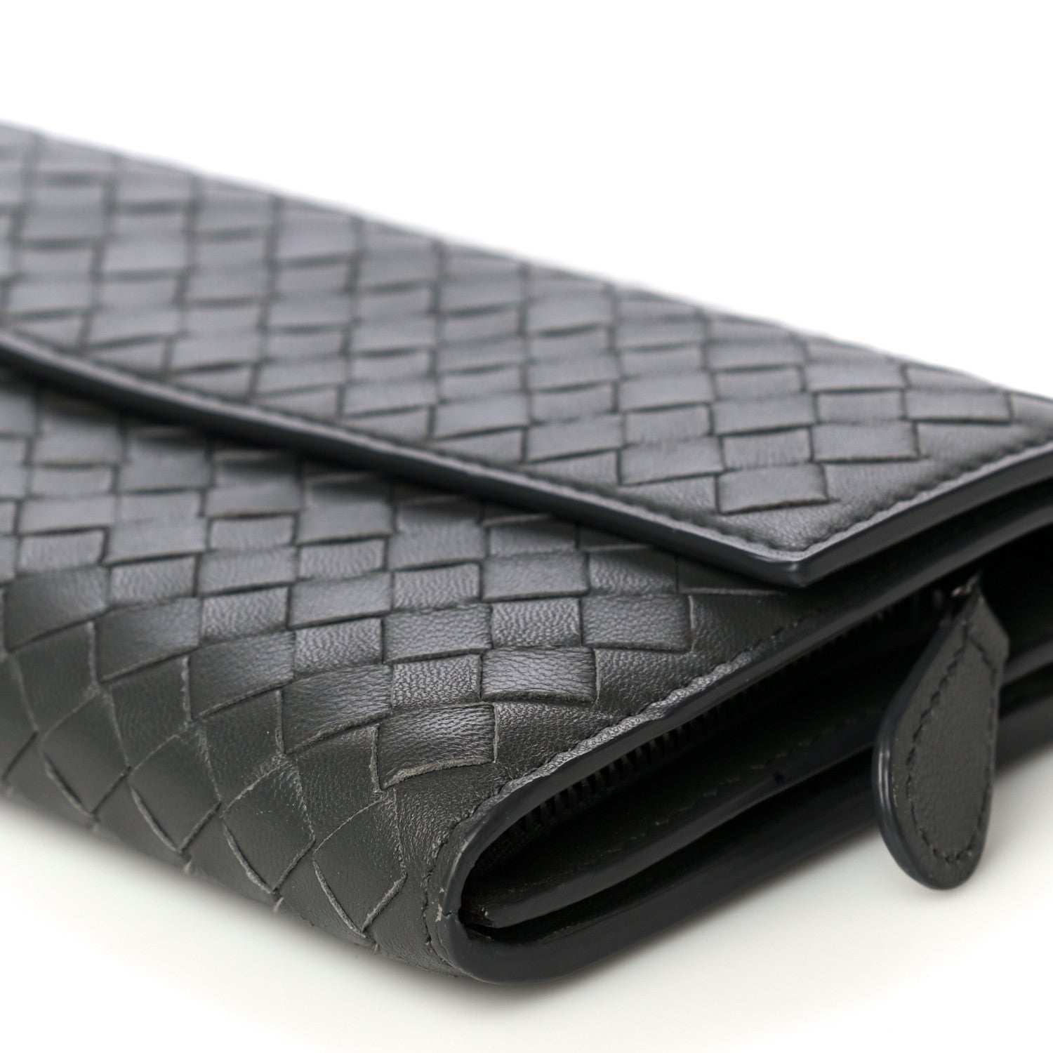 Bottega Veneta Nappa Intrecciato Continental Wallet Grey 11 of 12