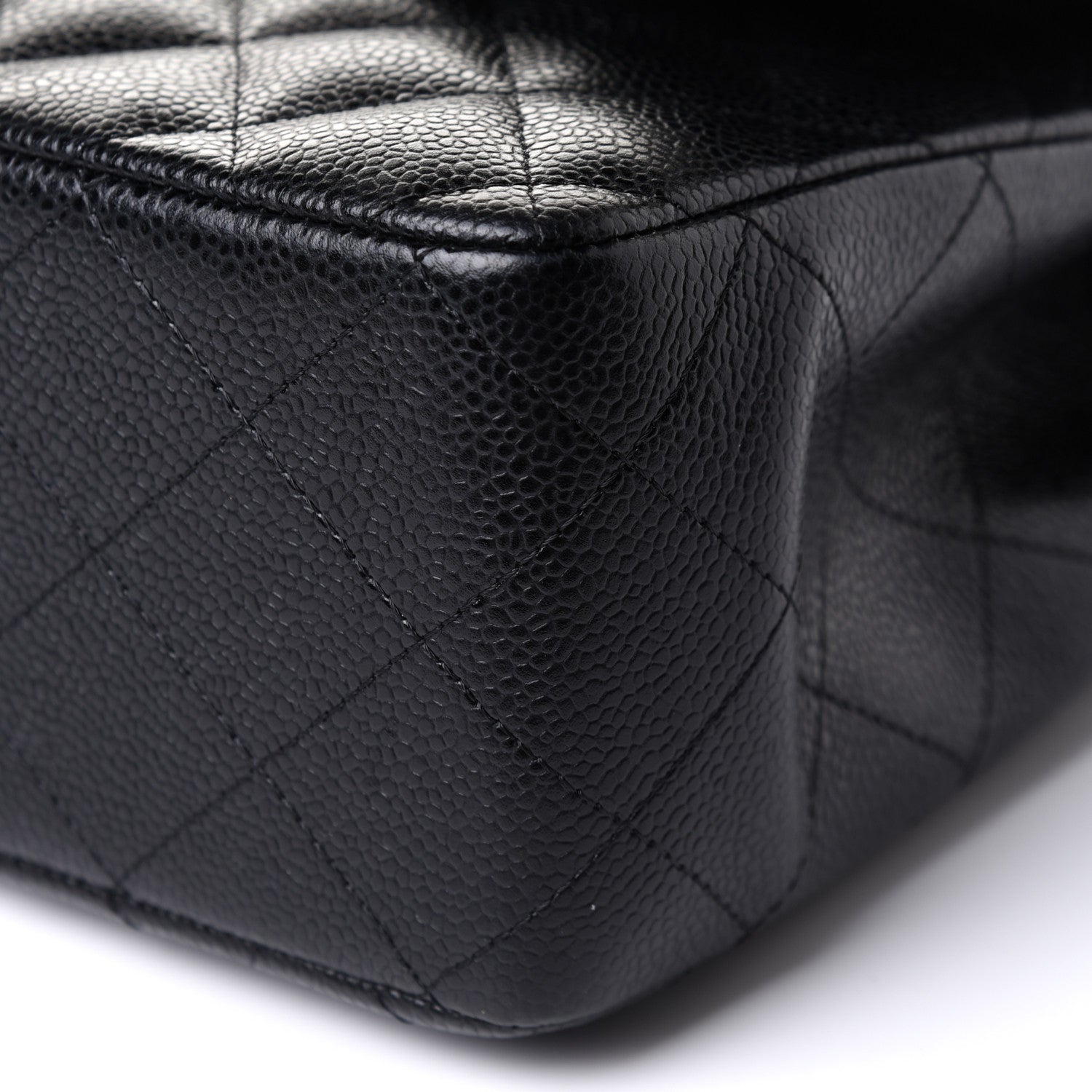 Chanel Caviar Quilted Jumbo Double Flap Black 10 of 13
