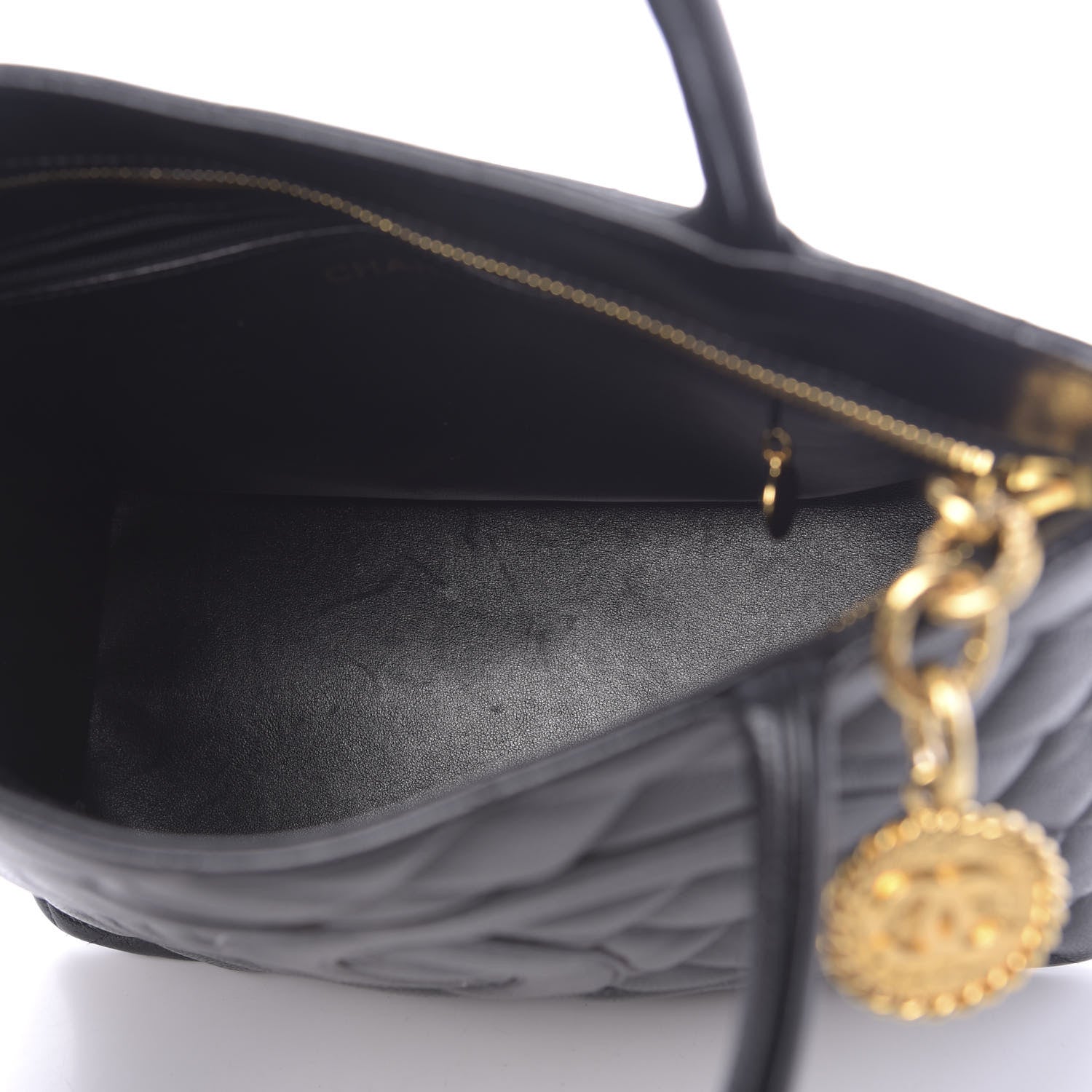 Chanel Caviar Quilted Medallion Tote Black 5 of 12