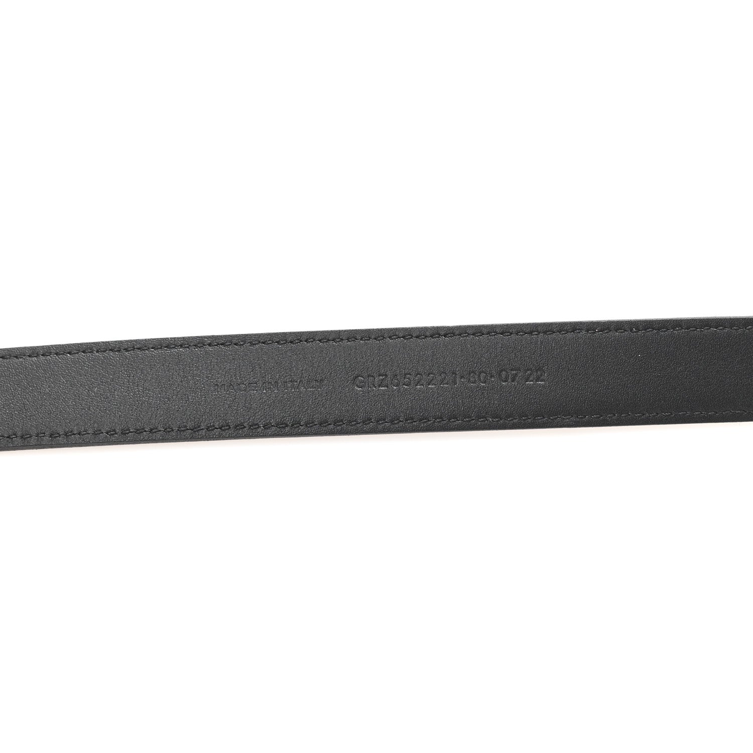 Saint Laurent Smooth Calfskin Maillon Belt 80 32 Black 4 of 5