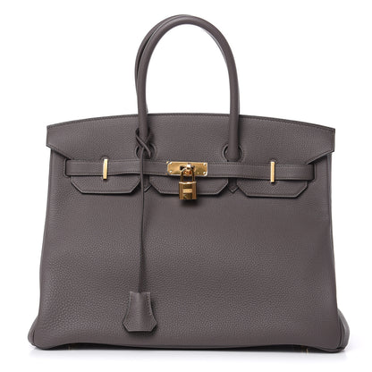 Hermes Togo Birkin 35 Etain 1 of 29