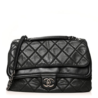 Chanel Iridescent Calfskin Jumbo In the Mix Double Flap Black 1 of 10