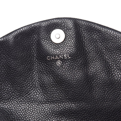 Chanel Caviar Half Moon Wallet On Chain WOC Black 6 of 11