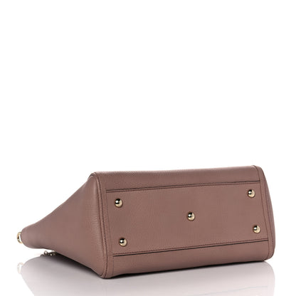 Gucci Pebbled Calfskin Small Soho Top Handle Bag Light Pink 3 of 8