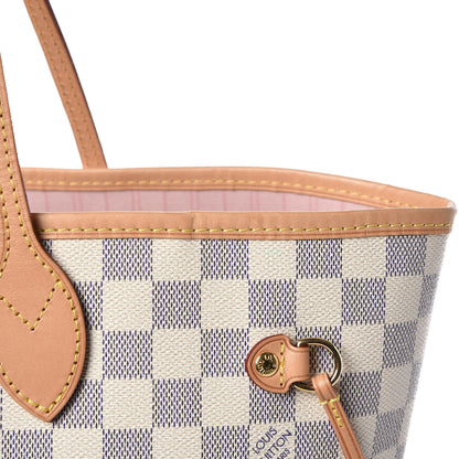 Louis Vuitton Damier Azur Neo Neverfull MM Rose Ballerine 11 of 11