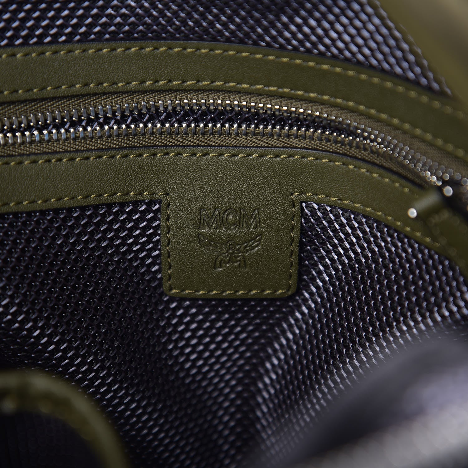 MCM Nylon Jemison Crossbody Loden Green 5 of 8