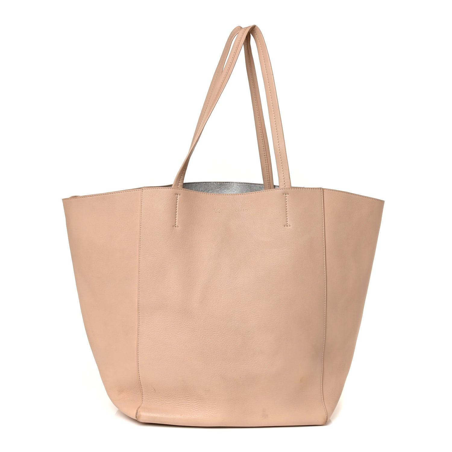 Celine Grained Calfskin Medium Horizontal Cabas Phantom Beige 2 of 22