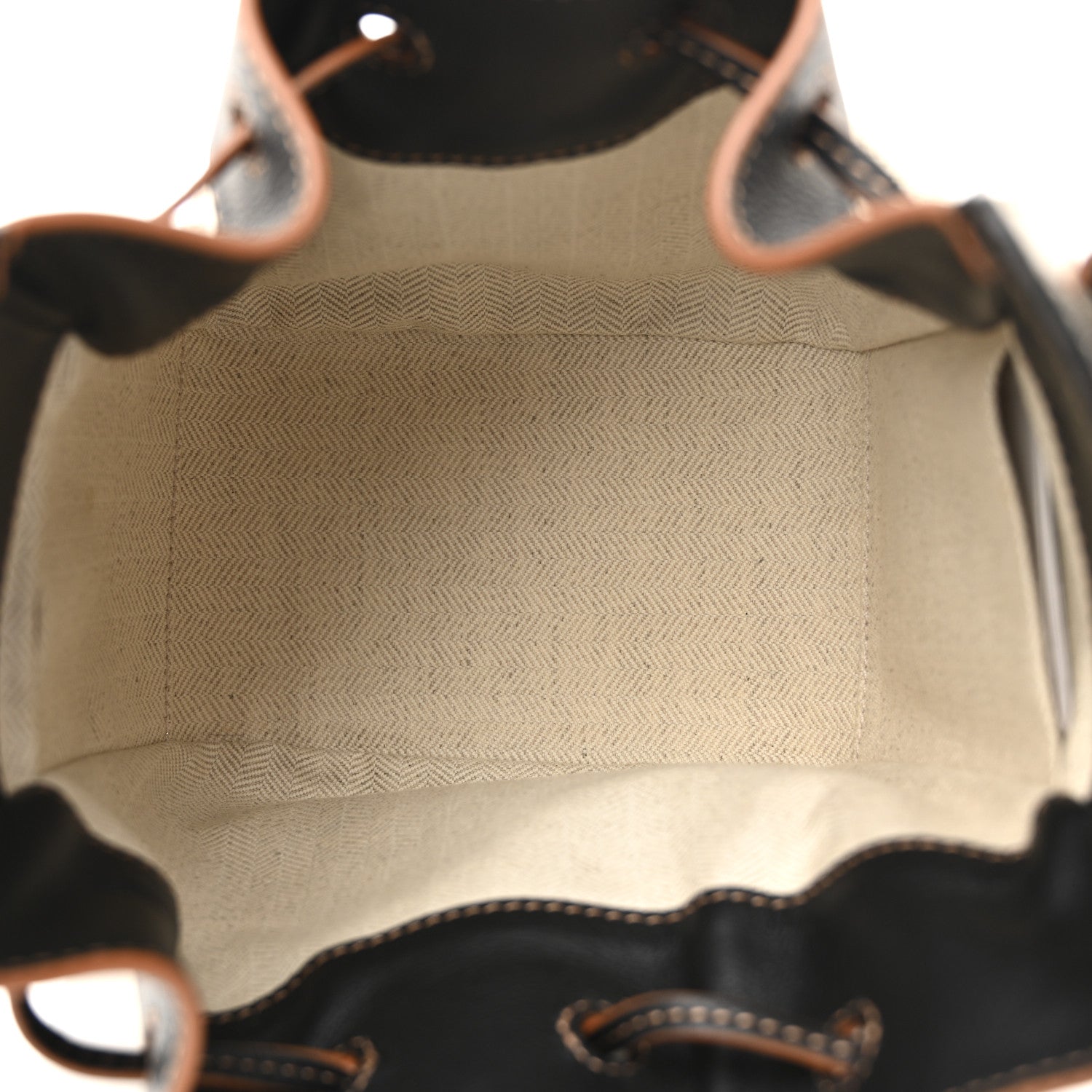 Loewe Calfskin Canvas Mini Hammock Shoulder Bag Mink Black 5 of 10