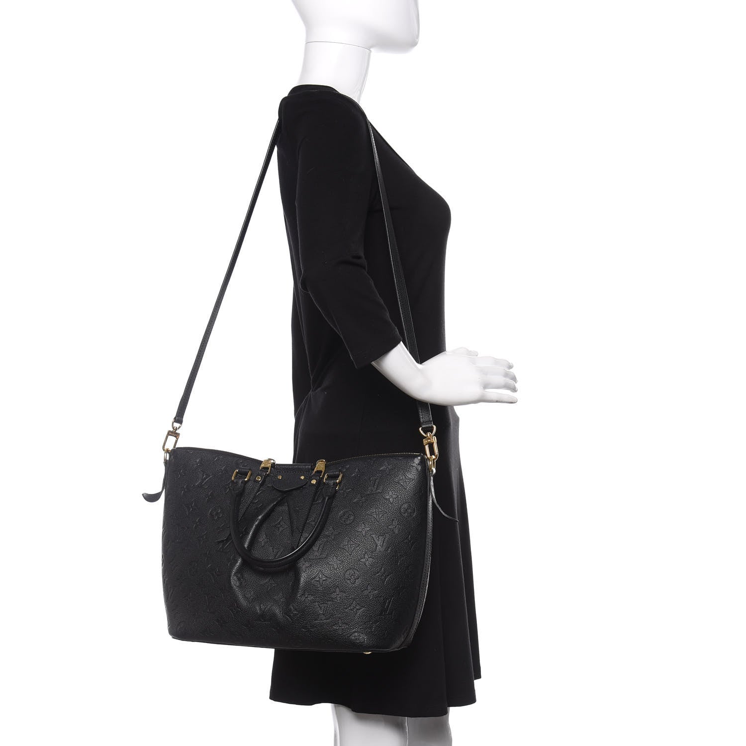 Louis Vuitton Empreinte Mazarine MM Black 3 of 12
