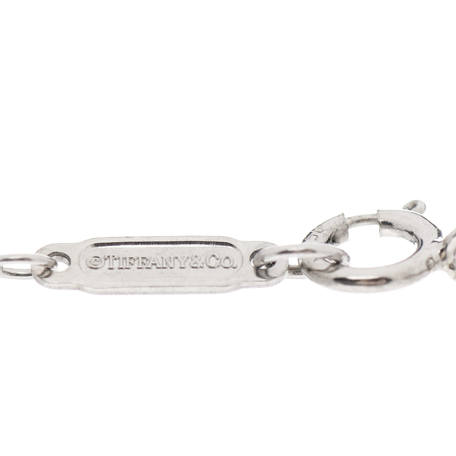 Tiffany 18K White Gold Diamond Atlas Bar Pierced Bracelet 4 of 5