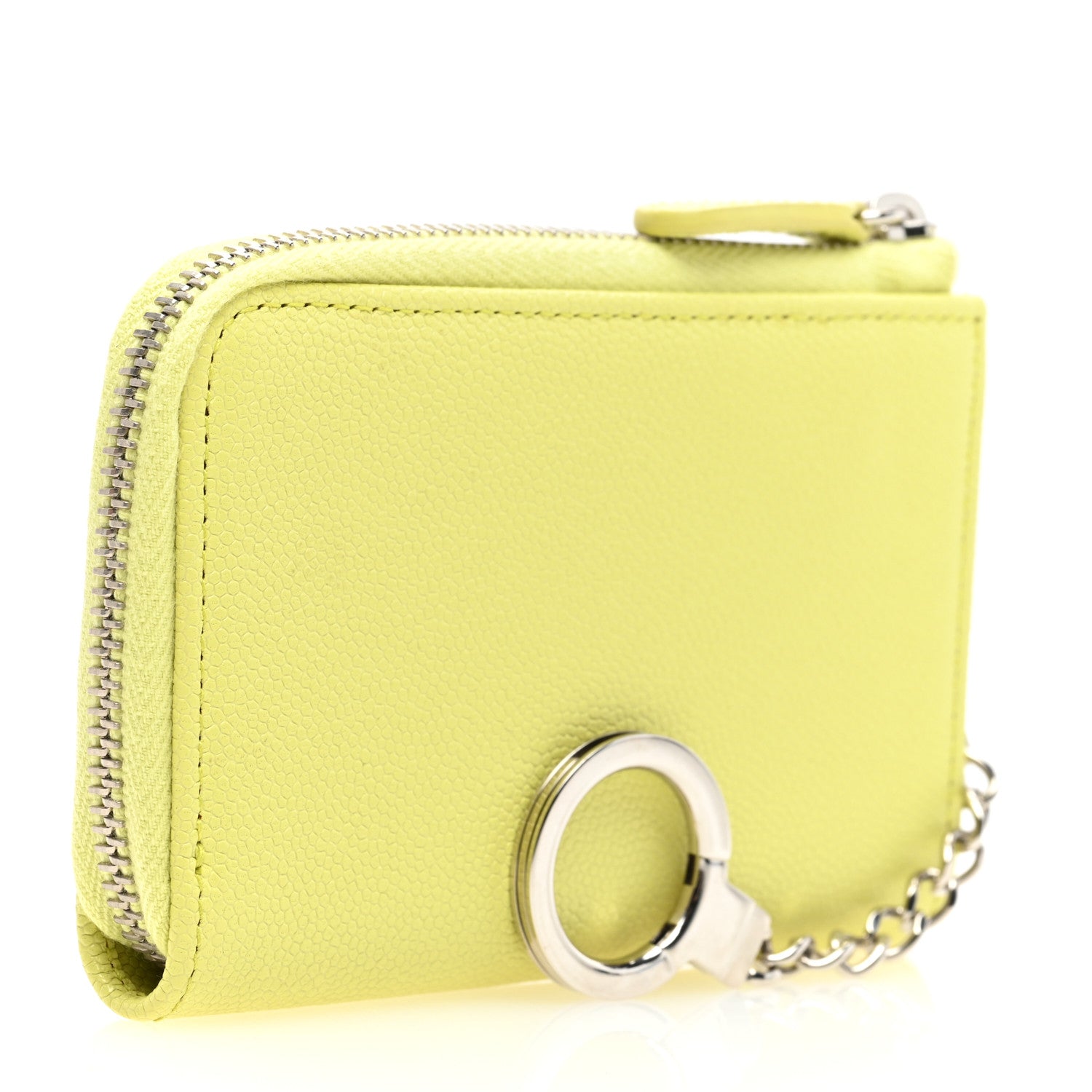 Chanel Caviar Key Holder Case Light Pink Light Green 3 of 7
