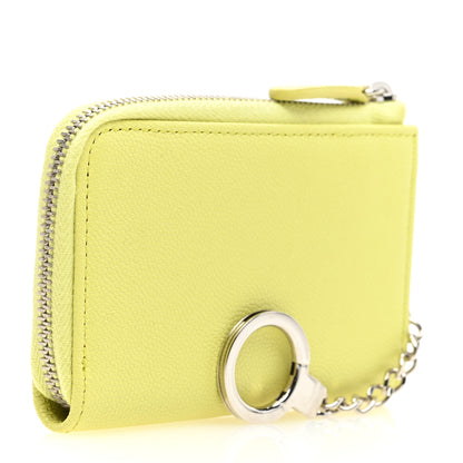 Chanel Caviar Key Holder Case Light Pink Light Green 3 of 7