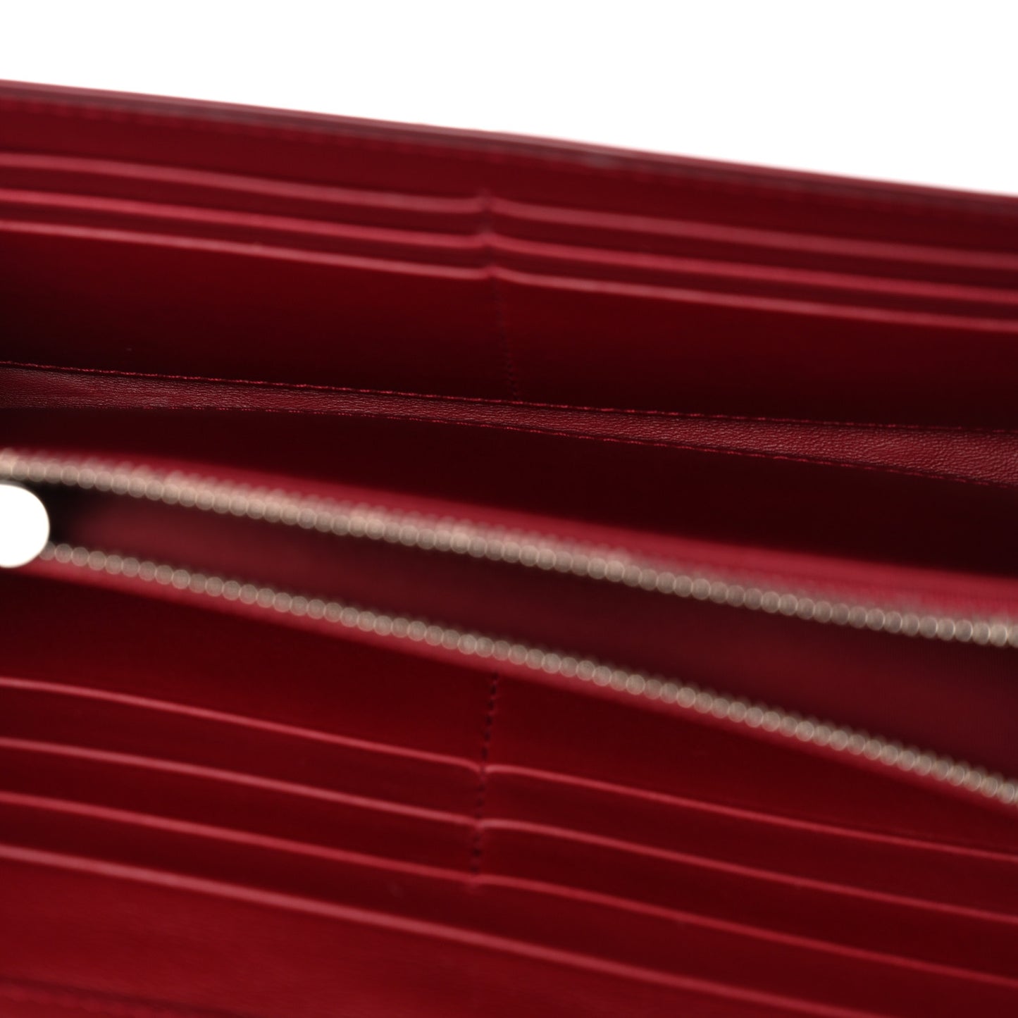 Patent Cannage Lady Dior Rendezvous Wallet On Chain Rouge Ceris