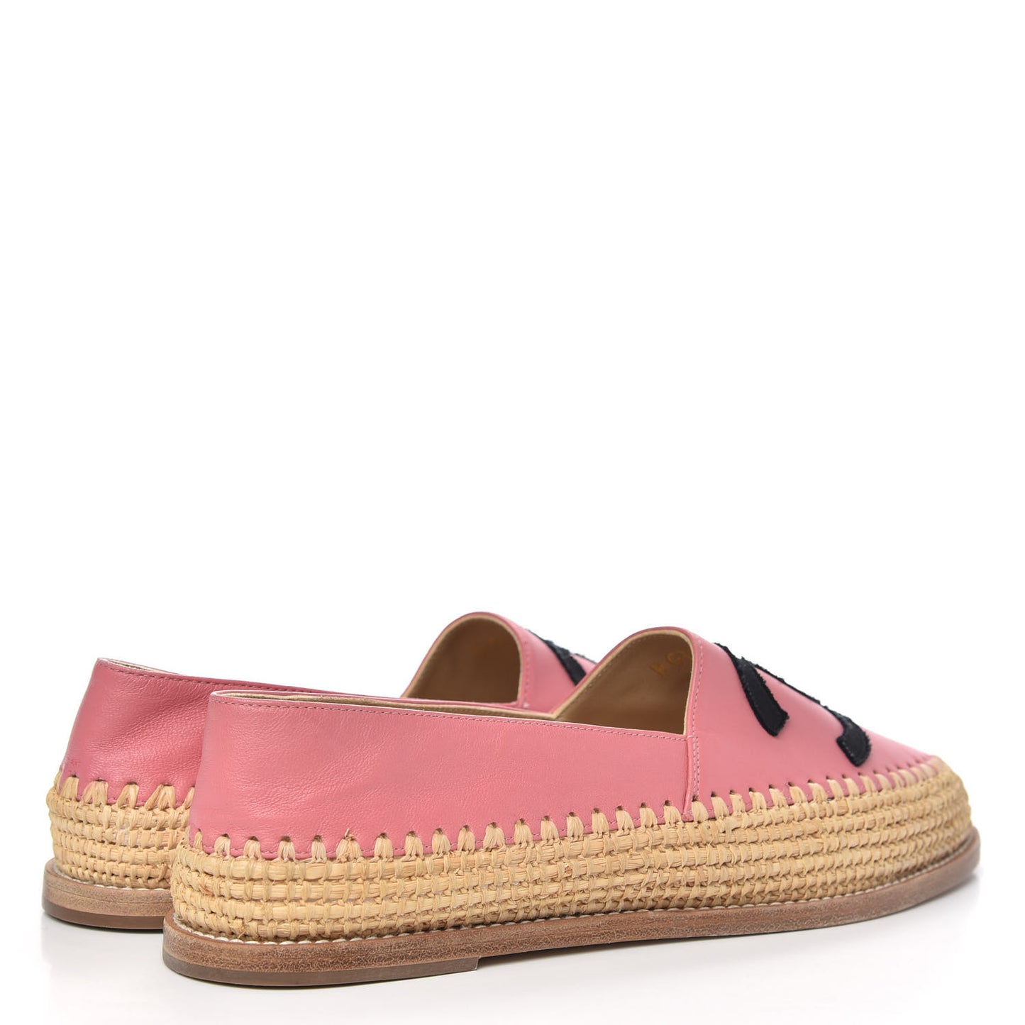 Lambskin Grosgrain CC Espadrilles 39 Pink
