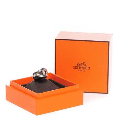 Hermes Sterling Silver Horizontal Chaine d'Ancre 24 PM Ring 49 5 6 of 6