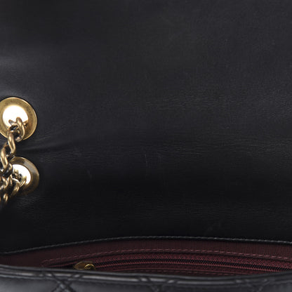 Chanel Calfskin Diamond Debossed Medium Cosmos Flap Black 8 of 12