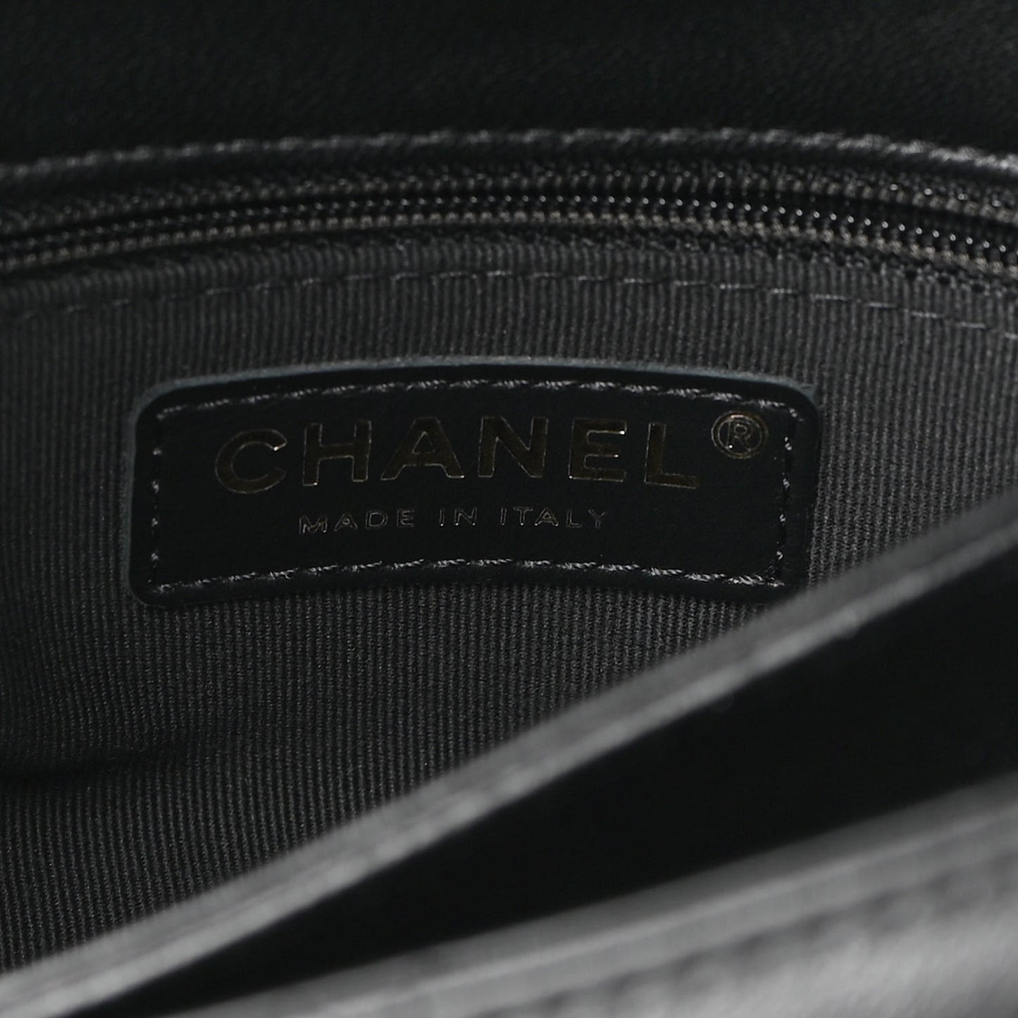 Lambskin Quilted Chain Top Handle Flap Black