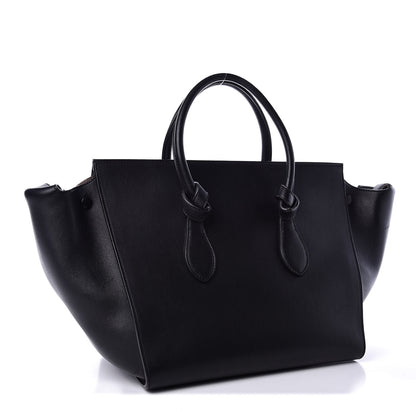 Celine Smooth Calfskin Small Tie Knot Tote Black 2 of 10