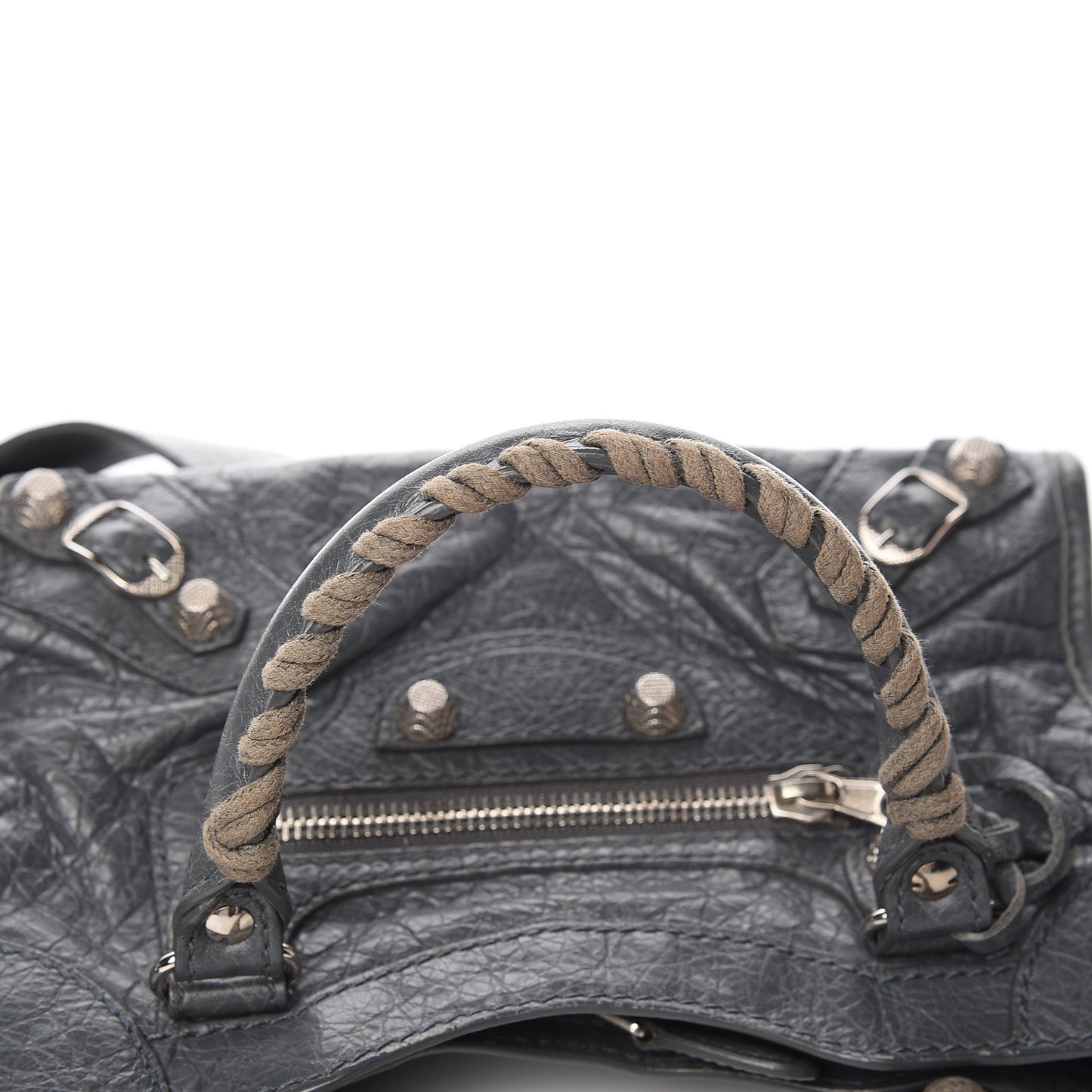 Agneau Giant 12 Silver Hardware Mini City Gris Tarmac