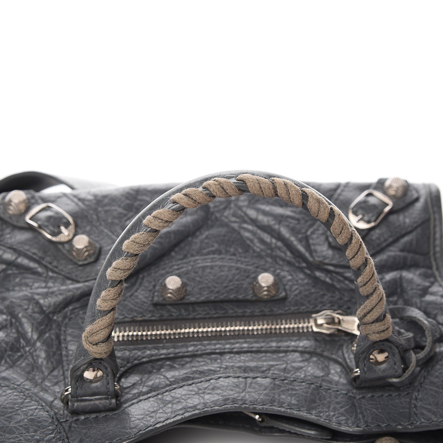 Balenciaga Agneau Giant 12 Silver Hardware Mini City Gris Tarmac 17 of 19